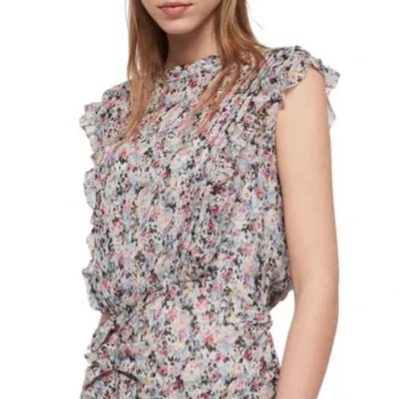 ALLSAINTS mini dress rouched - cute for a lot of different occasions- worn once - Picture 4 of 4